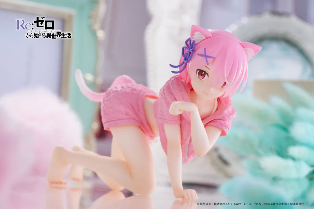 Re:ゼロから始める異世界生活 Desktop Cute フィギュア ラム Cat room wear ver.